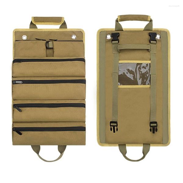 Sacs de rangement, sac à outils Portable, Kit d'électricien avec fermeture éclair, organisateur multi-poches, boîte à outils multifonctionnelle d'urgence