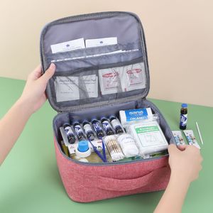 Sacs de rangement Portable Voyage Petit kit médical Famille Hôpital Sac à main Paquet de prévention des épidémies