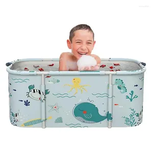 Sacs de rangement Baignoire portable pour les adultes Baignoire pliable de grande capacité Gestion efficace Spa pliant de la salle de bain à température froide