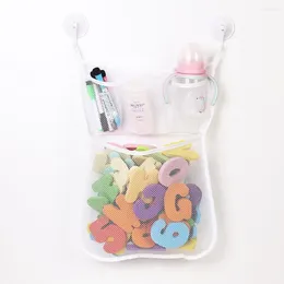 Bolsas de almacenamiento Bolsas prácticas Baby Baby Bath Toy Multi Grid Diseño Gran carga de carga Sundries Suministro de baño