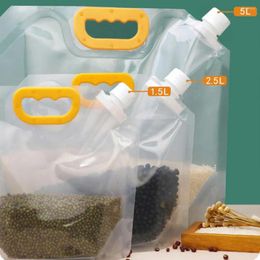 Opbergtassen praktische korrel afgesloten tuit ontwerp transparant handig gebruik voedselverpakking plastic voor keuken