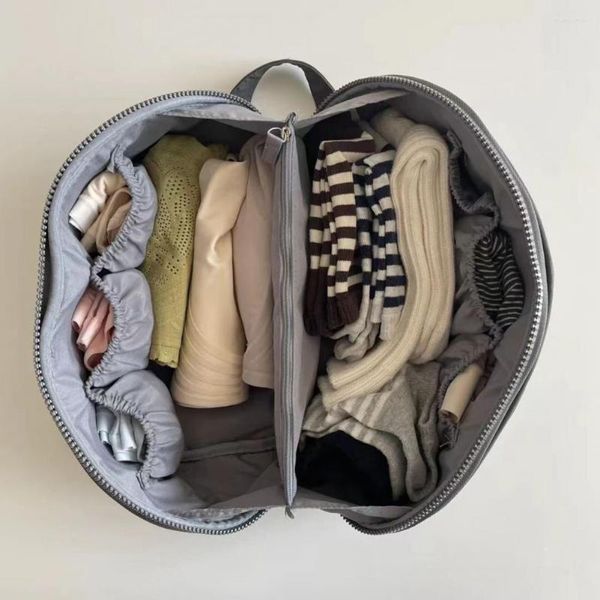 Sacs de rangement Bagages pratiques divisant le sac de soutien-gorge Fermeture à glissière lisse Sous-vêtements Chaussettes Cravate Organisateur Usage quotidien