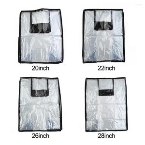 Sacs de rangement pratiques utiles durables housse de protection de bagages Transparent noir étanche anti-rayures résistant au gel