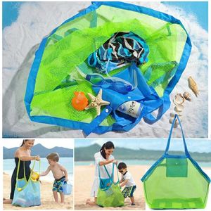 Opbergtassen Proteerbaar buiten strand gaasje kinderen schuren wegklapbare kinderen speelgoed kleding speelgoed sundries organisatoren bagstorage