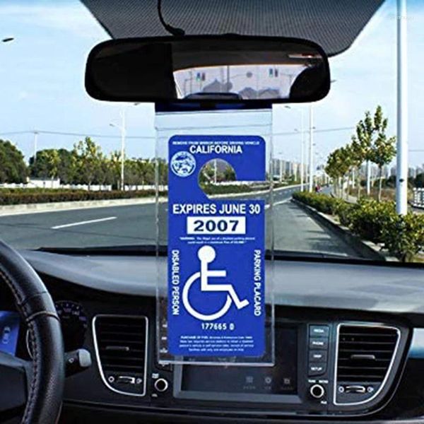 Sacs de rangement Protection permis de stationnement couverture porte-handicap organisateur placard protecteur