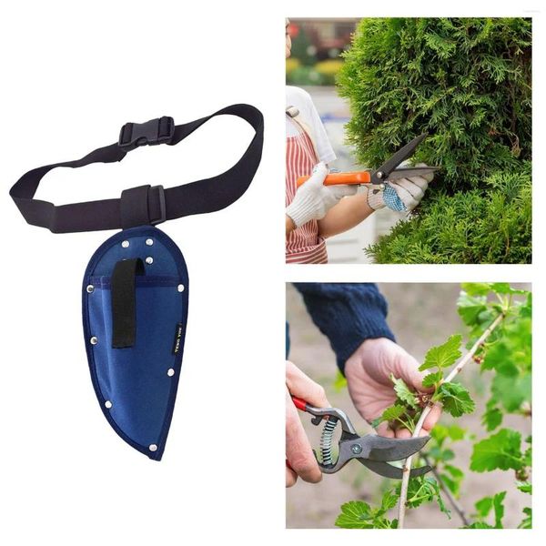 Bolsas de almacenamiento Bolsa de podadora con cinturón de cintura Poda de poda Tijeras Tijeras Herramienta de jardinería portátil Ajustable Padre Regalos Bolsa