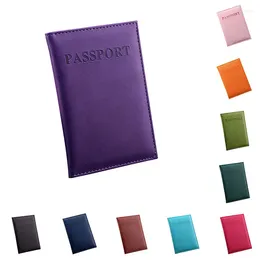 Sacs de rangement PU Cuir Casque Passeport ID Protection Carte Borte
