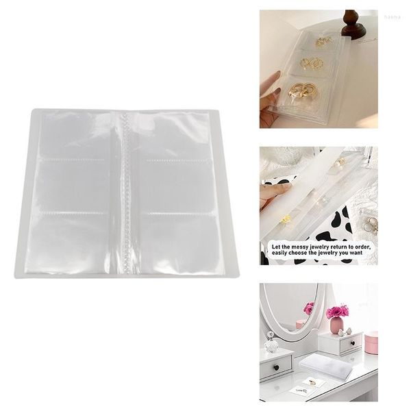 Bolsas de almacenamiento Pvc transparente joyería antioxidante cremallera bolsa plástico libro viaje soporte pantalla