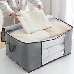 Opbergtassen quilttas groot capaciteit vocht stofbestendig kleding organizer dekbeddeken sorteren bewegende garderobe doos