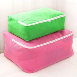 Sacs de rangement sac de couette épaissi imprimé tissu Non tissé coton ménage chambre Collection Articles pour se plier