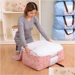 Opbergzakken Quilt Non Woven Bag Opvouwbare Kleding Deken Sweater Organizer M/L/Xl Houder 87 G2 Drop Delivery Home Garden Housekee O Dh4Jm