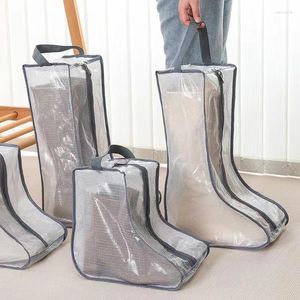 Sacs de rangement Bottes de pluie Sac Chaussures portables Organisateur à fermeture éclair anti-poussière Pagnière de protection de voyage Home
