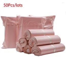 Sacs de rangement Relcheer Poly Logistics Packaging Sac imperméable Vêtements auto-adhésifs Express Pouch Rose Gold Pold Courier Poldel