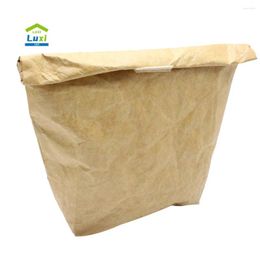 Sacs de rangement Sac à déjeuner en papier réutilisable, boîte Kraft thermique isolée Durable avec organisateur Al, articles pour la maison