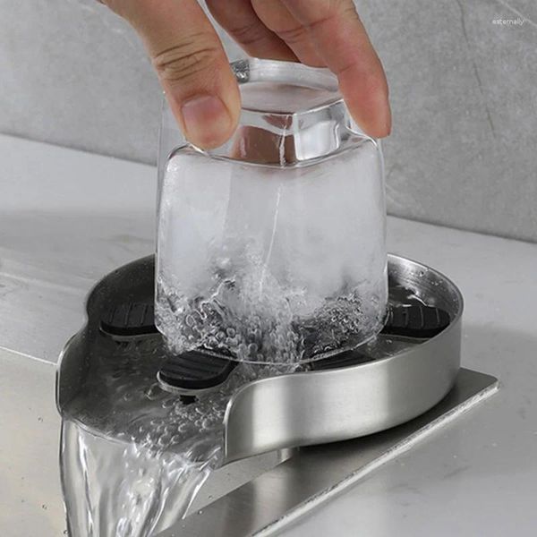 Sacs de rangement Rinser tasse lave-glace Coffee Nettoyage Tool Bar Fauce de lavage Pression de lavage Spray Spray Sink Accessoires