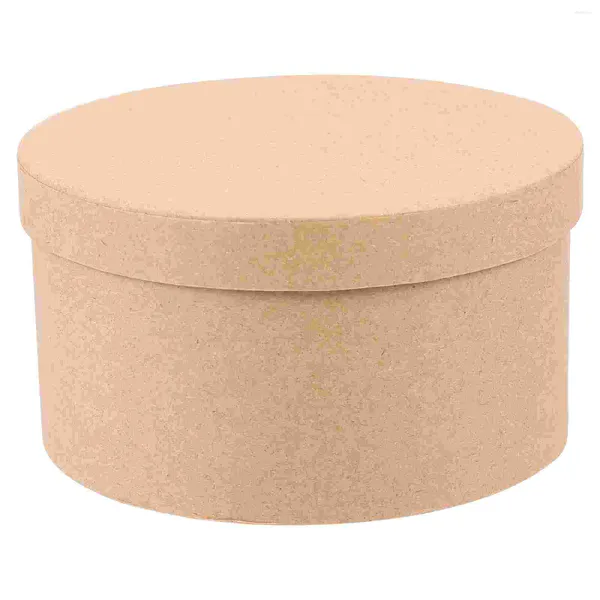 Sacs de rangement Boîte à gâteaux ronde Conteneur en papier sucré Porte-biscuits en carton Multi-fonction Boulangerie Fournitures d'emballage Kraft