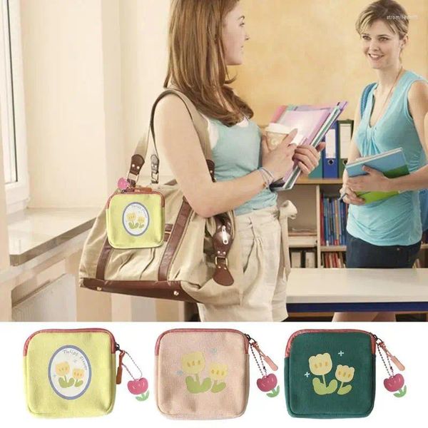 Bolsas de almacenamiento Simpurina sanitaria Periodo de gran capacidad Tampon Pad Organizador Bolsa Bolsa Creativa para Paty Liners Tampones