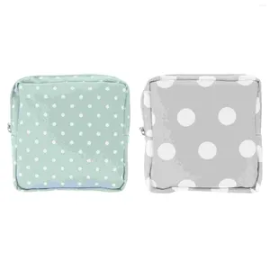 Sacs de rangement Serviette hygiénique Pochette Porte-menstruel Serviettes périodiques Sac à main d'allaitement Panty Liner Organisateur Doublures Tampon Tissu Coton