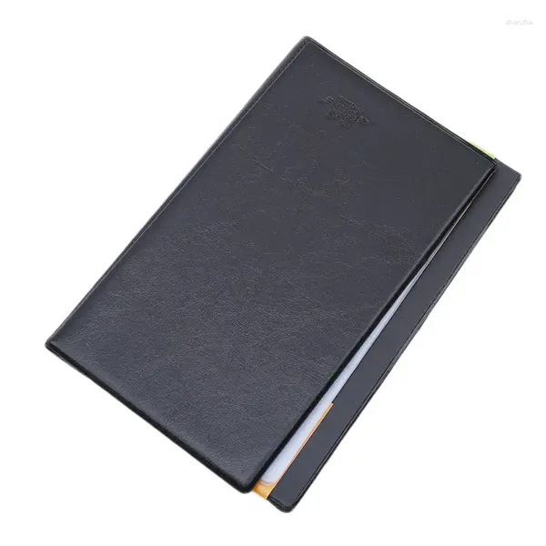 Sacs de rangement vendent le support de cartes créatives en cuir noir 120 Nom de l'entreprise Book Book Wallet Cover Pouch Dossier