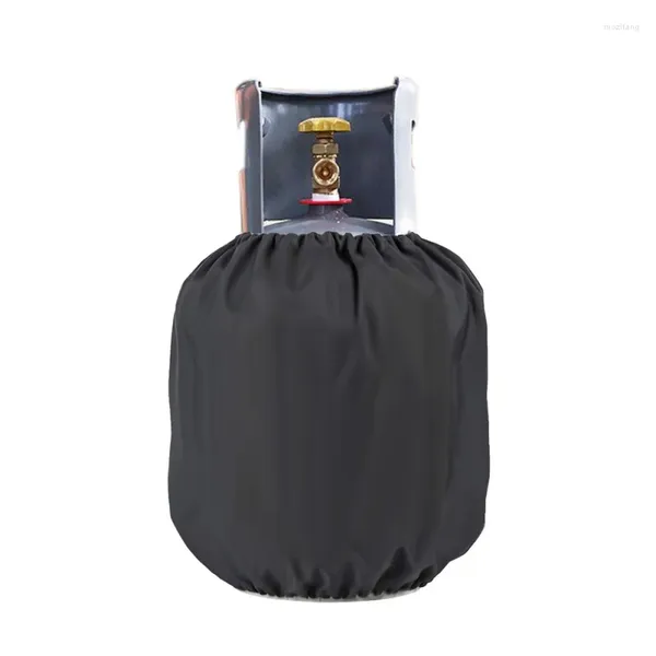 Sacs de rangement Vendez le sac de couverture de poussière de bouteille de gaz de gril extérieur 20lb noir 35 x 42cm conteneur de propane
