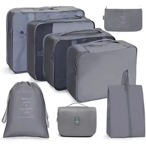 Ensemble de sacs de rangement, Cube d'emballage pour valise Big6 pièces, garde-robe de voyage, boîte à chaussures appropriée, sac pour vêtements