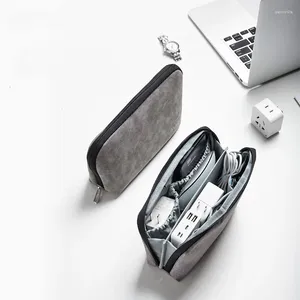 Opbergtassen Shell Digital Bag draagbare grote capaciteit USB -gegevenskabelorganisator Moilephone Power Bank Travel U Disk Zipper Pouch