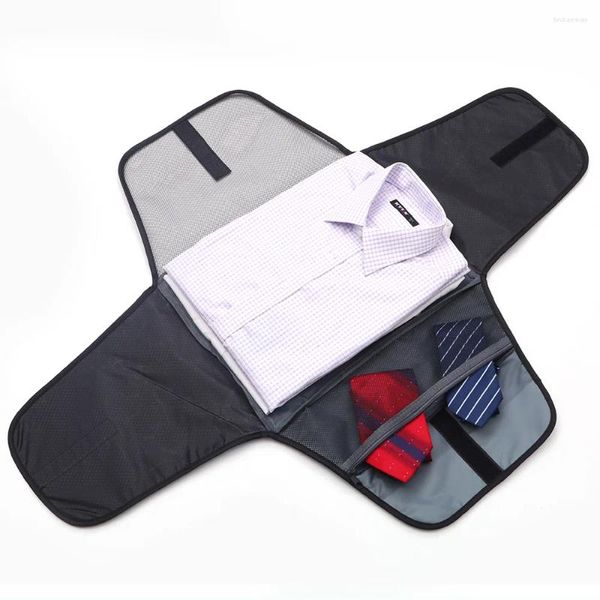 Sac de rangement Sac de chemise pour pliing sans rides voyages avec chemises Organisateur de vêtements Organisateur de bagages à main accessoire