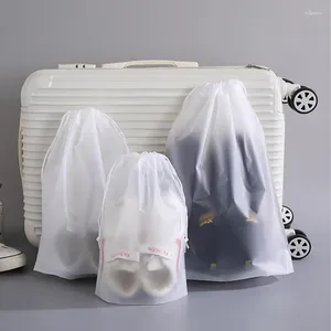 Sacs de rangement sac à chaussures voyage Transparent étanche chaussures organisateur Portable anti-poussière vêtements classés suspendus