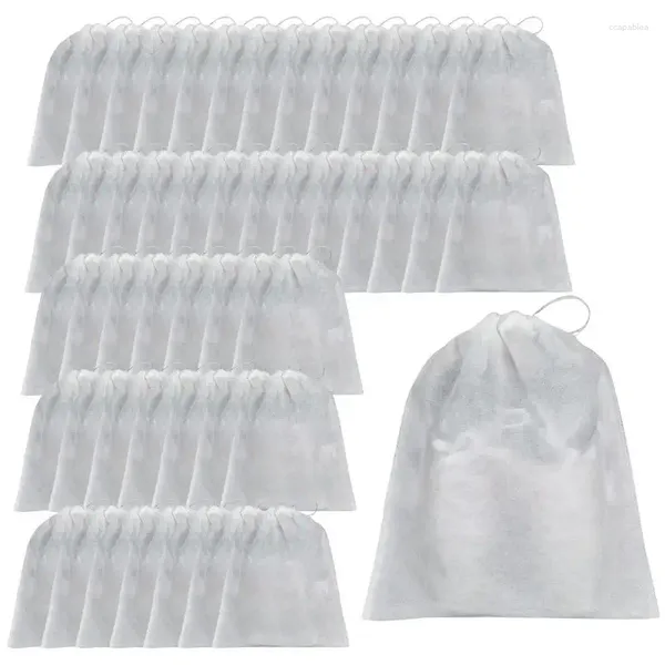 Sacs de rangement, housses anti-poussière pour chaussures, Non tissé, anti-poussière, sac transparent à cordon de serrage, pochette de voyage, séchage des chaussures, protection