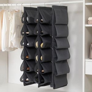 Sacs de rangement sac à chaussures multi-couches gain de place suspendu organisateur de chaussures placard pour la chambre à coucher