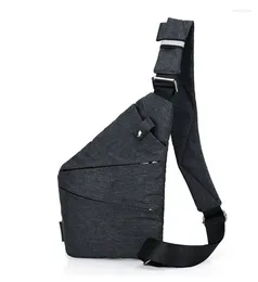 Bolsas de almacenamiento hombro para hombres de bolsillo del cuerpo de cuerpo del cuerpo delgado de la bolsa de hombres de los hombres.