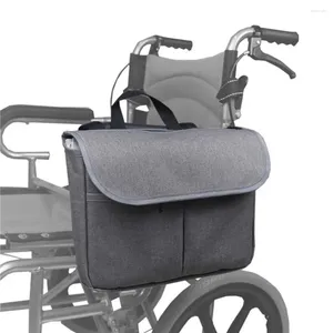 Sacs de rangement Sac de fauteuil roulant latéral Portable Oxford Tissu Polyvalent Utile Forte Roulement