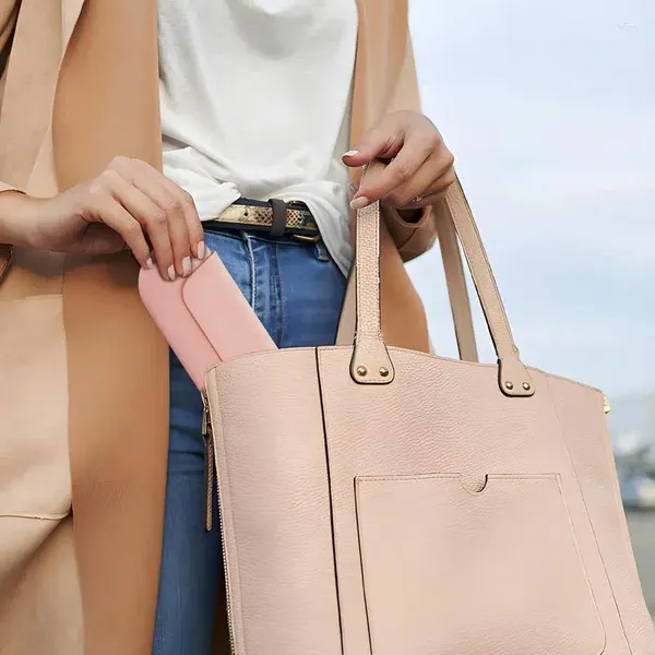 Bolsas de almacenamiento Magnia de silicona Bag Bag Reutilizable Caja de cepillos cosméticos Organizador Gran capacidad Lápices de cejas Soporte de cuidado de la piel