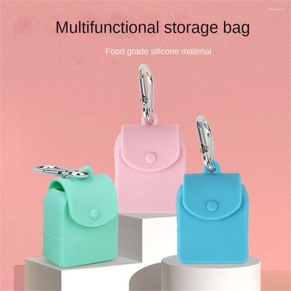 Bolsas de almacenamiento Diseño simple Caja de pincel de paja Flexible Silica Gel Data Cable Auriculares Mini Mini Conveniente