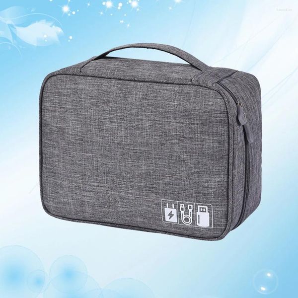 Sacs de rangement Petit sac électronique Pochette de voyage pour accessoires Organisateur Valise étanche