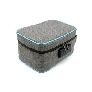 Sacs de rangement Sac anti-odeurs avec serrure à combinaison Odeur Stash Case Container pour Herbs Box Travel