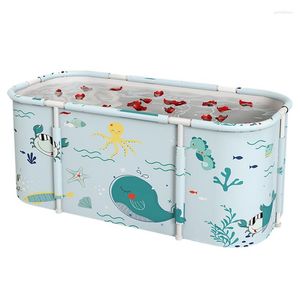 Sacs de rangement Baignoire de trempage Baignoire pliable de grande capacité Maintenir efficacement la température froide Salle de bains Spa pliant pour