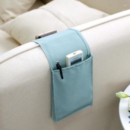 Opbergtassen Sofa zijzakje Katoenlinnen Bedside Bedide Hangende bank Bag Organisator Bed Bureau Pockets