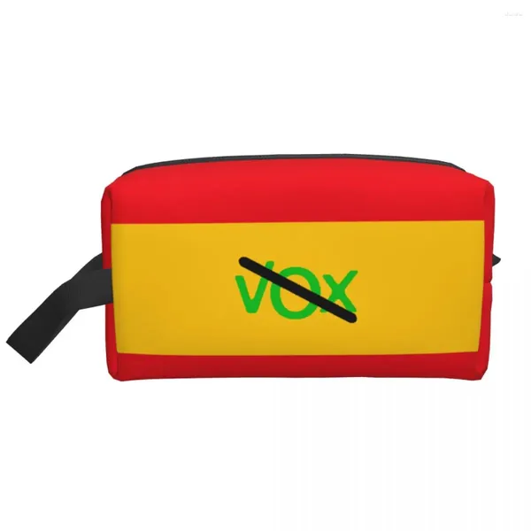 Sacs de rangement Sac Toitrage du logo Vox Sac de toilette kawaii Organisateur cosmétique de groupe de partis politiques espagnol pour femmes