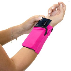 Storage Bags Sport Wrist Pocket Pouch Wallet Ultra-light Elastic Handbag Milk Fiber Bag Tennis Hiking Workout