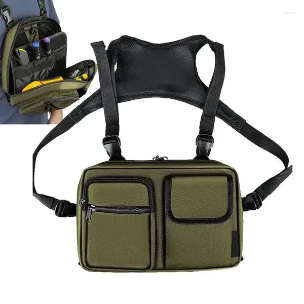 Bolsas de almacenamiento Bolsa de pecho deportiva Paquete frontal ligero Chaleco para correr con extra para entrenamientos Ciclismo