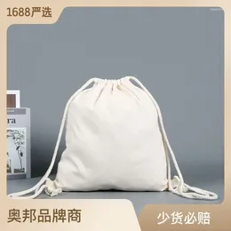 Bolsas de almacenamiento Strictly Selected personalizados Bundle Bundle Drawstring Gift Bag Shoulder Algodón de algodón