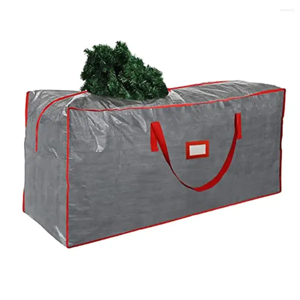Bolsas de almacenamiento Bolsa de árbol duradera fuerte Navidad con ruedas Manijas Organizador de capacidad para polvo de 9 pies