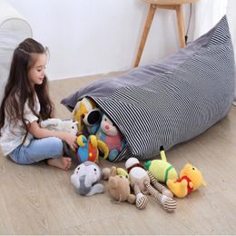 Sacs de rangement Sac pour animaux en peluche Jouet Jouets Haricot Chaise Portable Toile Organisateur de vêtements pour enfants