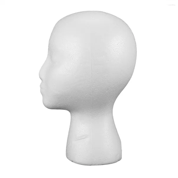 Sacs de rangement mousse de polystyrène Mannequin perruque tête affichage chapeau casquette support blanc