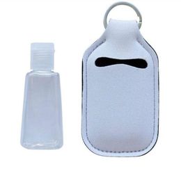 Opbergzakken Sublimatie Lege Sleutelhanger Handdesinfecterend Houder voor 1 oz Fles DIY Aangepaste Hanger OMVATTEN BOTTLE2014111