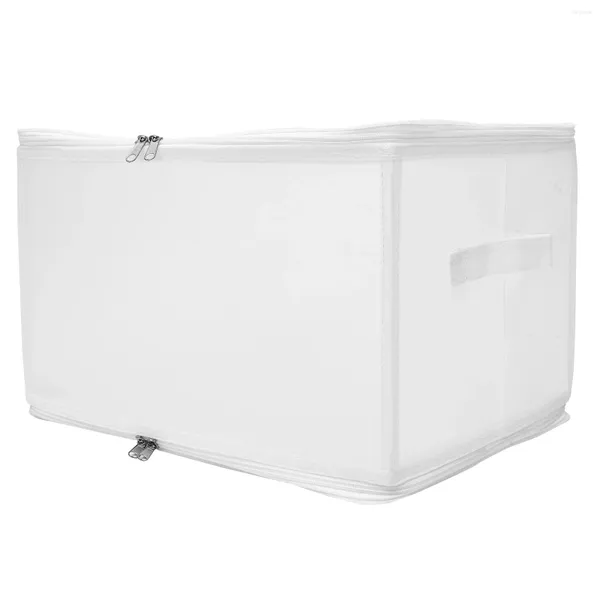 Sacs de rangement Suivi du boîtier Organisateurs de vêtements pliants Armoire de conception de fermeture à glissière Diviseur de vêtements pratiques Bacs en plastique