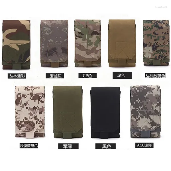 Sacs de rangement Tactique Armée Support de téléphone Sport Ceinture Ceinture Étanche Nylon EDC Chasse Camo Dans Sac À Dos Ziplock Sac