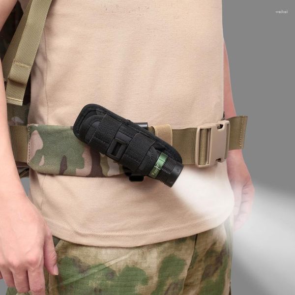 Bolsas de almacenamiento Caza táctica 360 grados Rotatables Molle Pouch Holster Corre