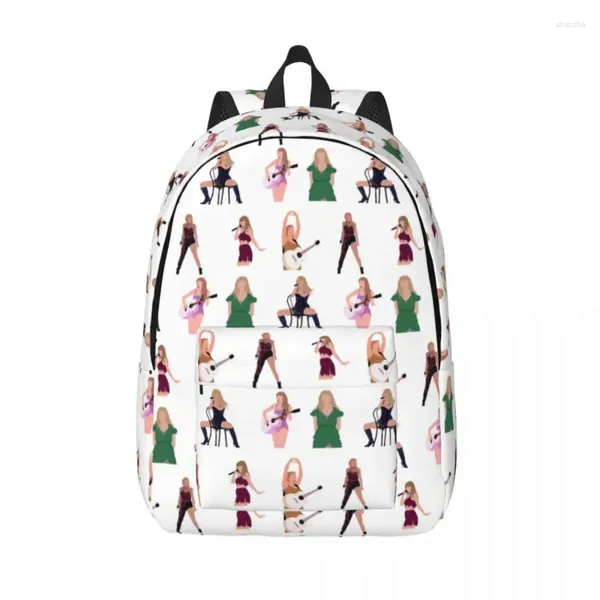 Sacs de rangement Taylor The Eras 2024 World Tour Sac à dos pour hommes Femmes Mode High School Work Daypack College Sac à bandoulière avec poche